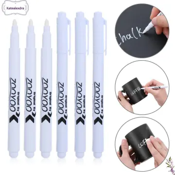 White Liquid Chalk Pen Marker for Glass Windows Chalkboard