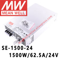 SE-1500-24หมายถึงดี1500W 62.5A 24V DC แหล่งจ่ายไฟเอาท์พุทเดี่ยว Meanwell ร้านค้าออนไลน์