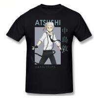 Atsushi Nakajima Bungou สุนัขจรจัดอะนิเมะเสื้อยืดผู้ชายผู้หญิงเสื้อยืดแขนสั้นกราฟิกเสื้อยืดประเดิมท็อปส์ฮาราจูกุ Streetwear ที่มีคุณภาพสูงแขนสั้น