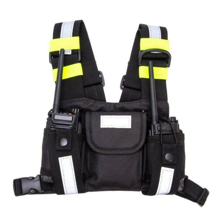 Radio Shoulder Holster Two Way Radio Reflective Chest Harness Holder