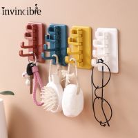 Creative Colorful Kitchen Nail-free Door Wall Hook/ /bathroom ABS Storage Hanger Seamless Hook