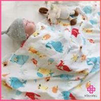 Missyou   ผ้าห่อตัวเด็กแรกเกิด มัสลินคอตตอน 100% ขนาด 120*120 cm Muslin Baby towel มีสินค้าพร้อมส่ง