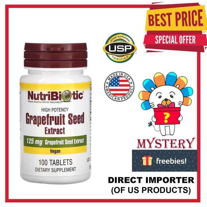 NutriBiotic, Grapefruit Seed Extract, 125 mg, 100 Tablets Lazada PH