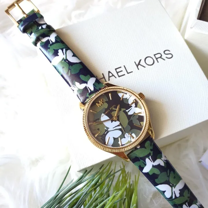 Original Michael Kors Green/Camo Lexington MK2811 Gold-tone and Butterfly  Leather Watch 36mm | Lazada PH