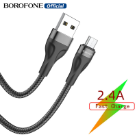 BOROFONE BX61 Fast ชาร์จ3A/2.4A สายสำหรับข้อมูล Lightning Type-C Micro สำหรับไอโฟนหัวเหว่ย OPPO ViVO Xiaomi Samsung Redmi สาย USB 1M