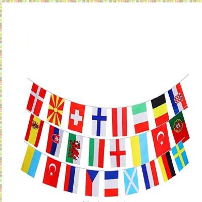 ถ้วยยุโรปพร้อมสายธง14X21ซม. 24ประเทศ (3X8ด้าน)
