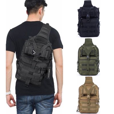 【YF】 Bolsa de Ombro Militar Sling Mochila Peito do Exército Molle ar livre Camping Trekking Pesca Caminhadas EDC 900D 20L