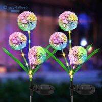 ไฟ LED พลังงานแสงอาทิตย์ Dandelion ดอกไม้กันน้ำ Outdoor Yard Stake ไฟ [CrazyMallueb .My] $ UW