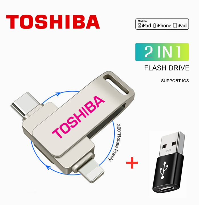 TOSHIBA Lightning Flash Drive with TYPEC Interface 512GB 1TB External
