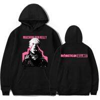 《Qinghe Yi Fang》 MGK MachineKelly หลักสีชมพูเลเซอร์ตา Merch Hoodies ฤดูหนาวผู้ชาย/ผู้หญิงคลุมด้วยผ้าหวาน Streetwear คลุมด้วยผ้าแขนยาว