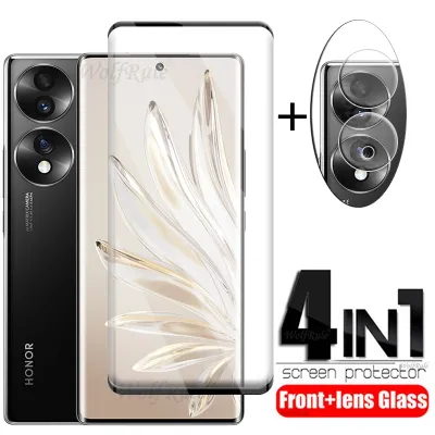 4-in-1 For Huawei Honor 70 Glass For Honor 70 Tempered Glass HD 9H Protective Film Screen Protector For Honor 70 Pro Lens Film