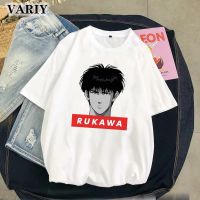 【New】S-4XL Tees Slam Dunk Anime Women T-Shirt Cartoon Rukawa Kaede Printed Casual Short Sleeve Tops Womens Clothing Dro_08