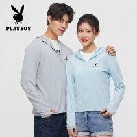 PLAYBOY Summer Light Breathable เสื้อผ้ากันแดดสำหรับผู้ชายและผู้หญิง, ชุดกีฬากันแดดสำหรับคู่รัก, เดินป่า, ตกปลา, ตั้งแคมป์ผิว