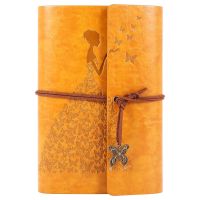 Refillable Notebook Journals,A6 Leather Bound Travel Diary Art Drawing Sketchbook Journals to Write in for Women/Valentines Day,Teens Girls and Boys