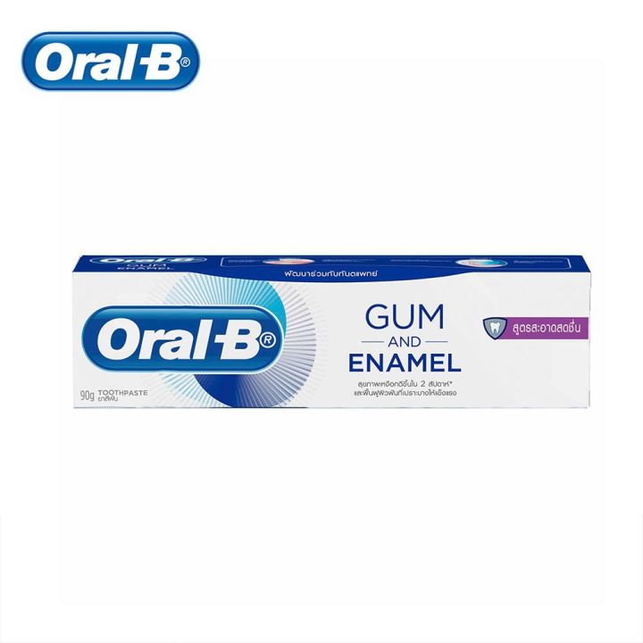 ใหม่-oral-b-ออรัล-บี-ยาสีฟัน-กัมแอนด์อินาเมล-สูตรสะอาดสดชื่น-ขนาด-90-กรัม-รหัสสินค้า-bicli9664pf