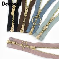 ◙✶ 1Pc 5 80/100/120cm Metal Double Slider Zippers Open End Zipper for Jacket Handbag Coat Zip Repair Kit DIY Sewing Accessories