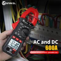 SNAKOL 600A แคลมป์มิเตอร์ดิจิตอล True RMS แอมมิเตอร์6000อัตโนมัติมัลติมิเตอร์ DC AC Hz โอห์มเครื่องทดสอบ NCV