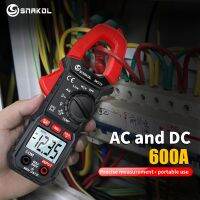 600A ดิจิตอล SNAKOL Meteran Penjepit ดิจิตอล Sekarang Benar RMS Tang Pintar Otommeter Otomatis Berdering 6000มัลติมิเตอร์ DC Tegangan AC Hz เครื่องทดสอบ NCV