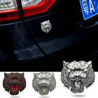 3D โลหะ Tiger Face Emblem Retro ป้ายรถรถสติกเกอร์รูปลอก