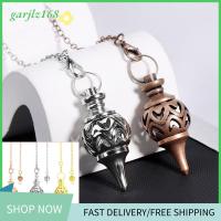 GARJLZ168 รูปทรงกรวย จี้ลูกตุ้มเรกิ เป็นรูกลวง Amulet จี้ Dowsing ลูกตุ้มบำบัด ของขวัญที่สร้างสรรค์ เครื่องมือทำนายดวง ลูกตุ้มโลหะทางจิตวิญญาณ ของตกแต่งบ้าน