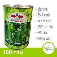 (100g) แตงร้านจัมโบกรีนF1 เปอร์เซ็นงอก 99 % ผลยาว สีเขียวเข้ม 0019