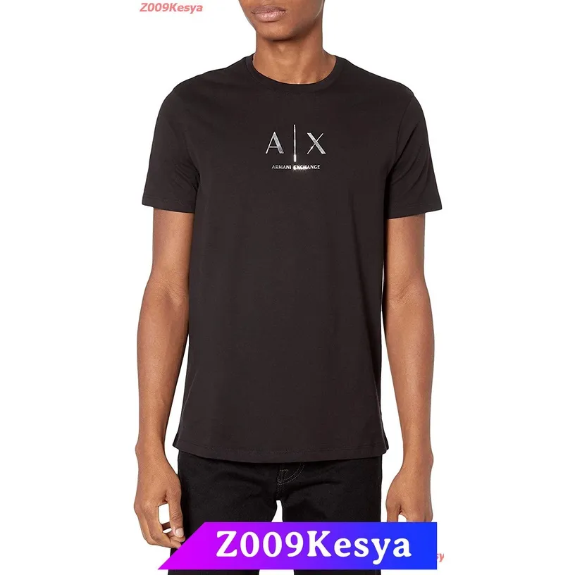 แขนสั้นโอเวอร์ไซส์Z009Kesya เสื้อยืดสีพื้นไซส์ใหญ่ AX Armani Exchange Men's  T-Shirt sale Armani ExchangeS-3XL TGSR 