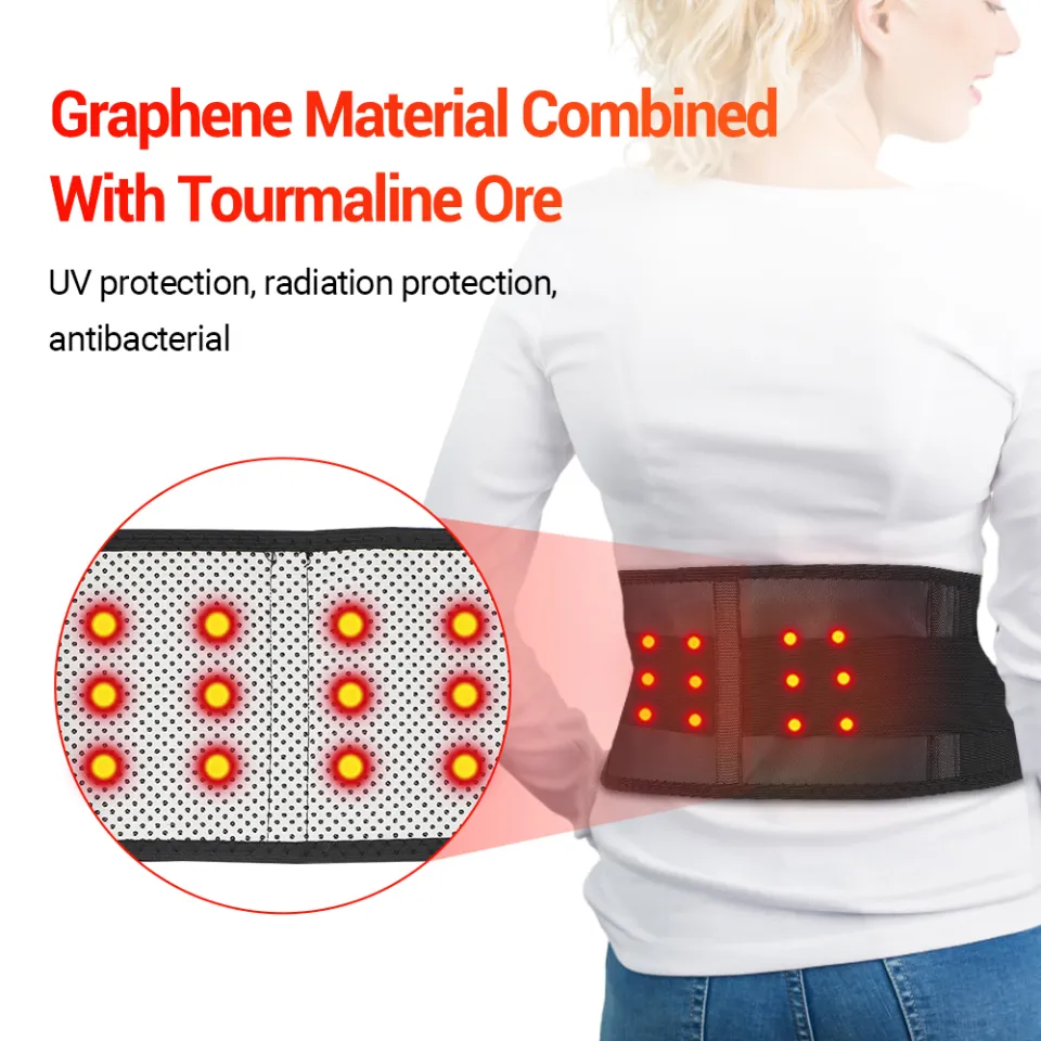 Adjustable Tourmaline Self Heating Back Waist Support Belt