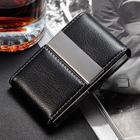 【CW】✚❍  Fashion Leather Business Card Holder Credit ID Bank Cards Name