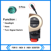 สกู๊ตเตอร์รถจักรยานยนต์เอทีวีไฟฟ้าฮอร์นและไฟหน้า22มม. สวิตช์รวมปุ่มมอเตอร์สวิตช์ไฟเลี้ยว