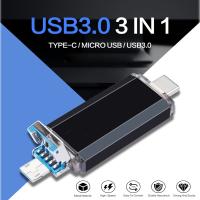 OTG 3 in 1 USB Flash Drives 1TB Pendrive USB3.0 &amp; Type-C &amp; Micro USB for PCSmart phone Pen Drive