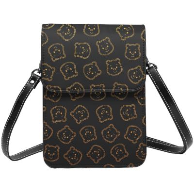 Disneys Winnies The Pooh Womens Crossbody Bag Cell Phone Wallet Small Shoulder Purse Leather Card Handbag