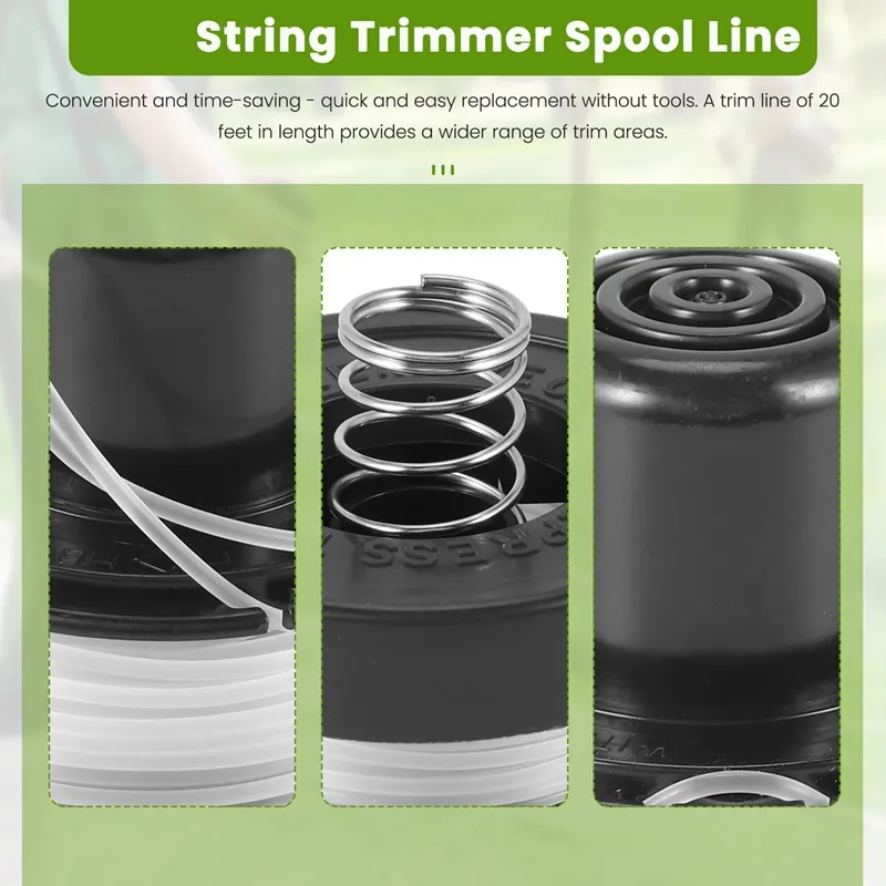 RS-136 Replacement String Trimmer Spool Line for BLACK+DECKER