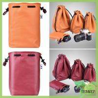 IHBNEP อุปกรณ์เสริมกล้องถ่ายรูปแบบพกพากล้อง DSLR Pouch Serut กระเป๋าเลนส์กระเป๋ากล้องถุงถ่ายภาพ