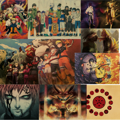 โปสเตอร์อนิเมะ นารูโต๊ะ ภาพตกแต่งผนัง naruto ส่งจากไทย