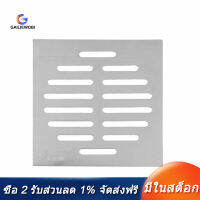 [COD][จัดส่งฟรี]Home Bathroom Supplies Silver Tone Stainless Steel Floor Drain Cover