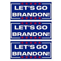 สติ๊กเกอร์ติดรถยนต์ สติ๊กเกอร์ติดกันชนรถยนต์มีสไตล์ Let s Go Brandon ตลกสำหรับกันชนรถยนต์รถบรรทุกรถตู้แล็ปท็อปหน้าต่าง