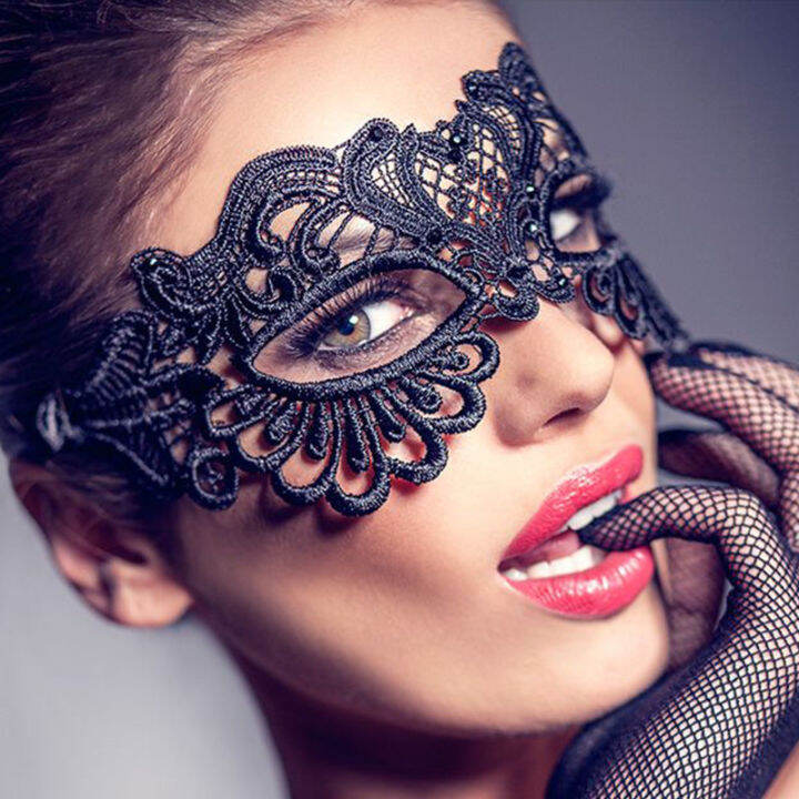 Sexy Black Lace Eye Mask For Masquerade Ball Party Fancy Dress Costume 