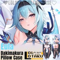 Eula Dakimakura Genshin ผลกระทบปลอกหมอนเซ็กซี่สองด้านกอดร่างกายปลอกหมอนครอบคลุมหมอนอิงของขวัญตกแต่งบ้านเตียง