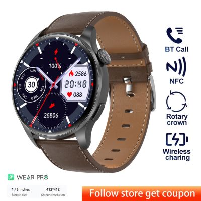 ZZOOI DT3 New Smart Watch for Women Men Watch NFC Bluetooth Call Smartwatch Wireless Charging Wristwatch GPS Tracker Fitness Bracelet