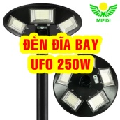 Đèn Đĩa Bay UFO 250W Lượng Mặt Trời 5 Khoan Pin khủng 24.000mAh