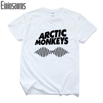 แฟชั่น เสื้อยืด พิมพ์ลาย ผู้ชายเสื้อยืด Arctic Monkeys T-SHIRT ALBUM MENS ROCK TEE เส