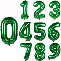 Cowan 3240inch green number balloons Foil Balloon Jungle Safari Birthday Balloon Party Balon 0 1 2 3 4 5 6 7 8 9 balobos Balls