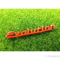 โลโก้อักษร Evolution สำหรับรถMitsubishi สีแดง สำหรับติดท้ายรถ