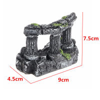 【cw】 Resin Aquarium Roman Column Decoration Aquatic Artificial Ancient Ruins Column Decoration Fish Tank Stone Cave Rock Decoration 【hot】