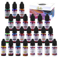 10 ml/15 ml Art หมึกแอลกอฮอล์เรซิ่นสี Liquid Colorant หมึก Diffusion สำหรับ UV EPOXY เรซิ่น DIY เครื่องประดับทำอุปกรณ์-GSDDA