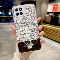 เคสโทรศัพท์รูปการ์ตูนหมีน่ารักสำหรับ Honor X6a เคสการ์ดทนต่อแรงสั่น4G X8A X9A X7A X6A X8 X9 4G 5G X7 X6 X5 Plus เคสซิลิโคนนิ่ม HONOR X5 Plus