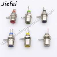 12pcs 6 color RCA Panel Mount Connector RCA Female Socket RCA Panel Mount Audio Socket Plug Connector Bulkhead