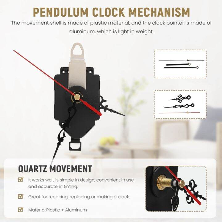 diy-quartz-pendulum-clock-movement-mechanism-with-2-pairs-of-hands-wall-quartz-clock-repair-tool-parts-replacement