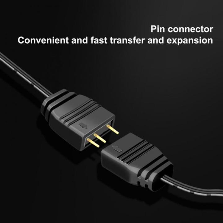 สายสายไฟพ่วงฮับตัวแยกพัดลม-argb-5v-3-pin-สำหรับการต่อขยายเมนบอร์ด-arbb-sync-hub