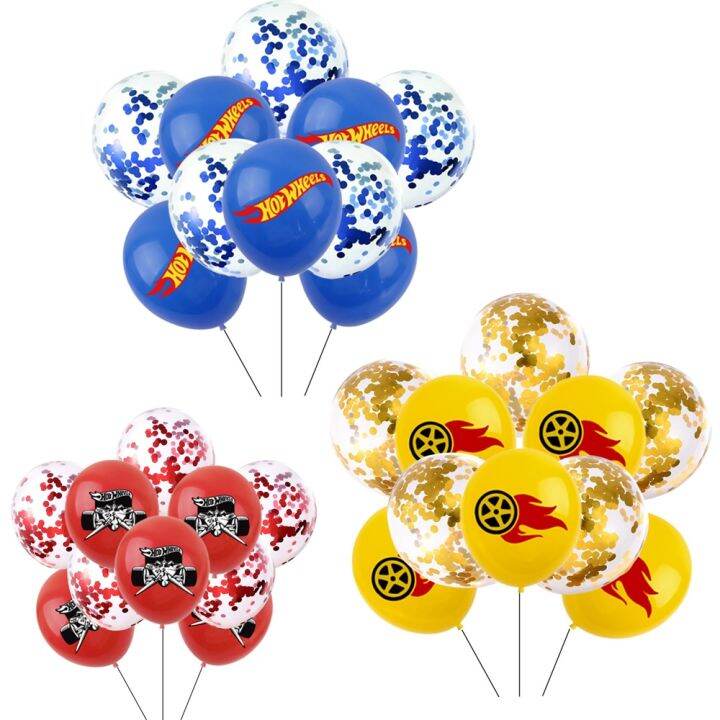 （koko party supplies）20PCS Set Inflatable Latex Balloon Hot Wheels